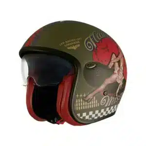 Casco jet Premier Helmets Vintage Pin Up BM Military Taglia XS